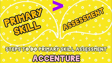 Primary Skill | Assessment | How | where | to do | Accenture | mycompetency | test