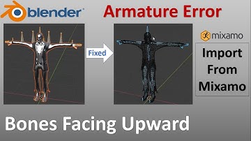 import mixamo character to blender, error Mixamo rig bones are messed up , error bones facing upward