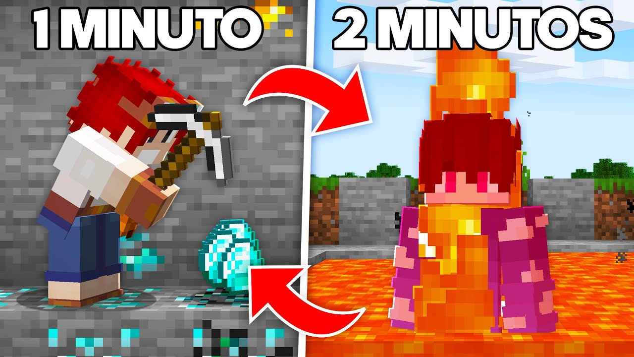 😱 a CADA PULO ficamos MAIS RÁPIDOS no MINECRAFT (Desafio Impossível) 