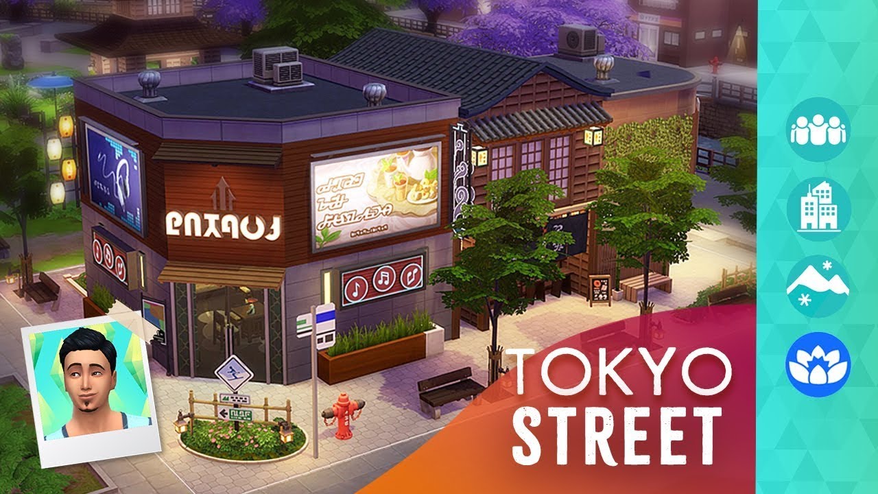 TOKYO Karaoke, Noodle Shop & Yoga! Sims 4 Build Tour (No CC or Mods)