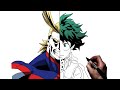 How To Draw All Might/Deku | Step By Step | My Hero Academia