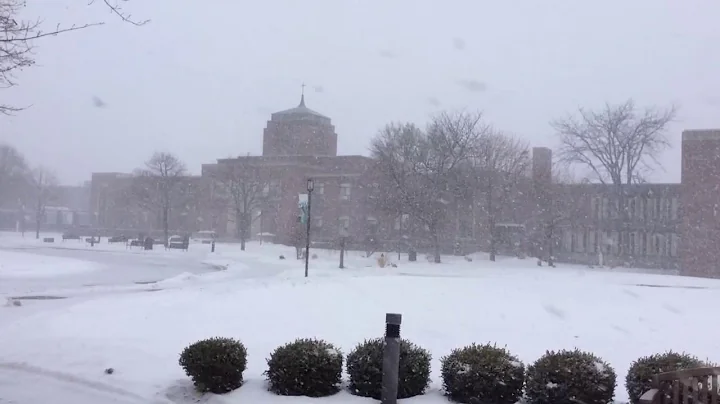 Afternoon snow at Le Moyne