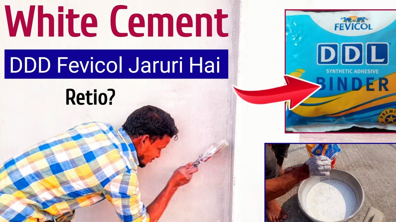 DDL Fevicol Mixing Retio White Cement Ddl Fevico Price YouTube