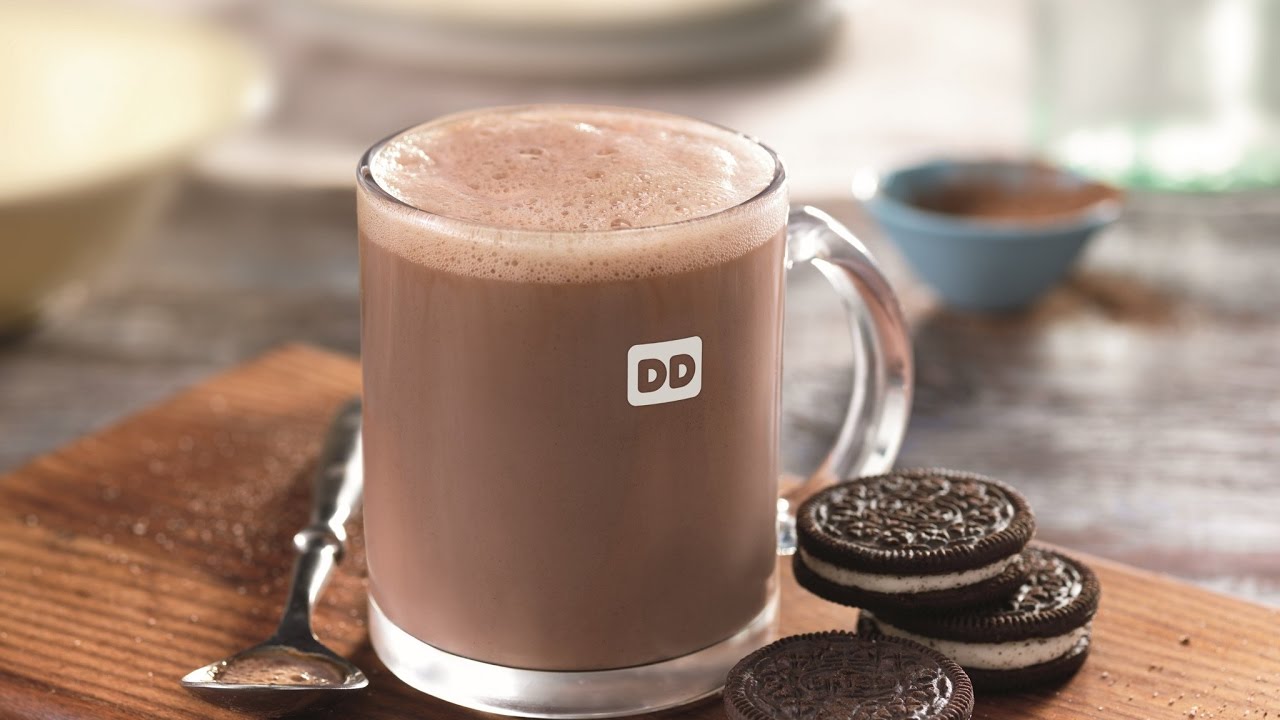 Dunkin' Donuts Oreo Hot Chocolate Review - YouTube