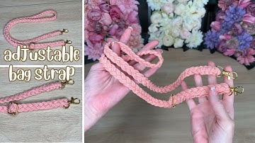 Adjustable bag strap - easy tutorial