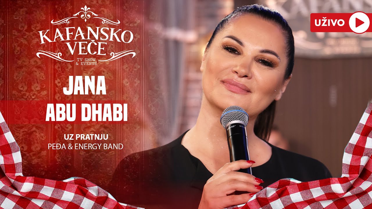 JANA - ABU DHABI | UZIVO | (PEDJA & ENERGY BAND) | 2024 | KAFANSKO VECE