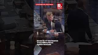 Senate 52-47 Advances Measure Blocking Unilateral Trump Action In Venezuela