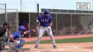 MIKE OLT PROSPECT VIDEO, TEXAS RANGERS