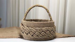 DIY! 😍 YOU CAN'T BUY SUCH A BASKET IN THE STORE! SUPER JUTE IDEA YOU HAVEN'T SEEN!