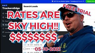 $3.00--$6.00 per mile Freight | Spot Market is HOT HOT HOT!! DAT Truckersedge Pro