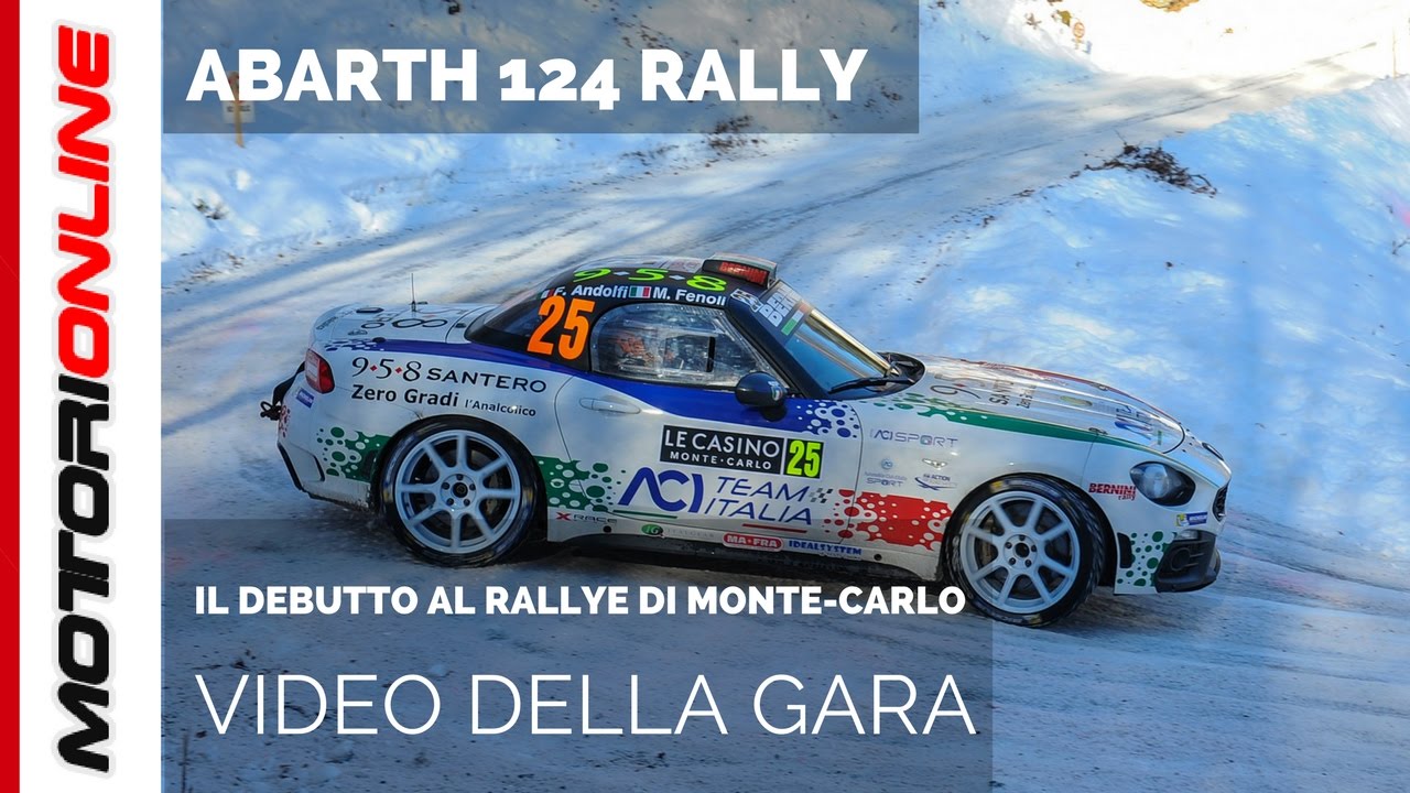 Abarth 124 rally all’85mo Rallye di Monte-Carlo