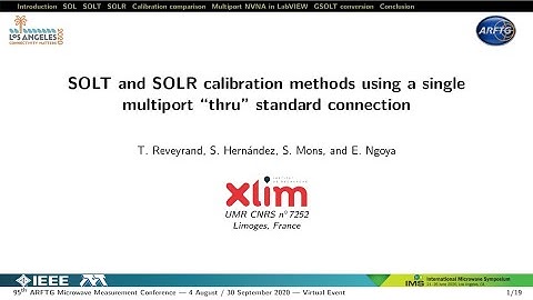 Multiport SOLT and SOLR calibration methods
