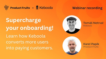 How #Keboola accelerated its #useronboarding with Product Fruits #adoption platform🚀