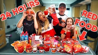 We only ate RED FOOD for 24 HOURS!!
