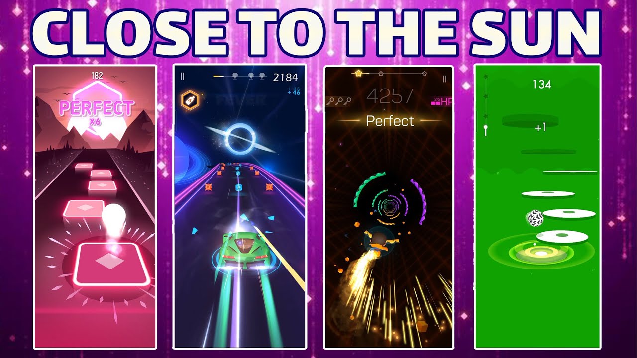 TheFatRat - Close To The Sun | Tile Hop VS Beat Racing VS Smash Color 3D VS Beat Jumper