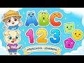Preschool Learning activities for 3 year olds at home | Learn ABC Phonics Shapes Numbers Colors 🌈