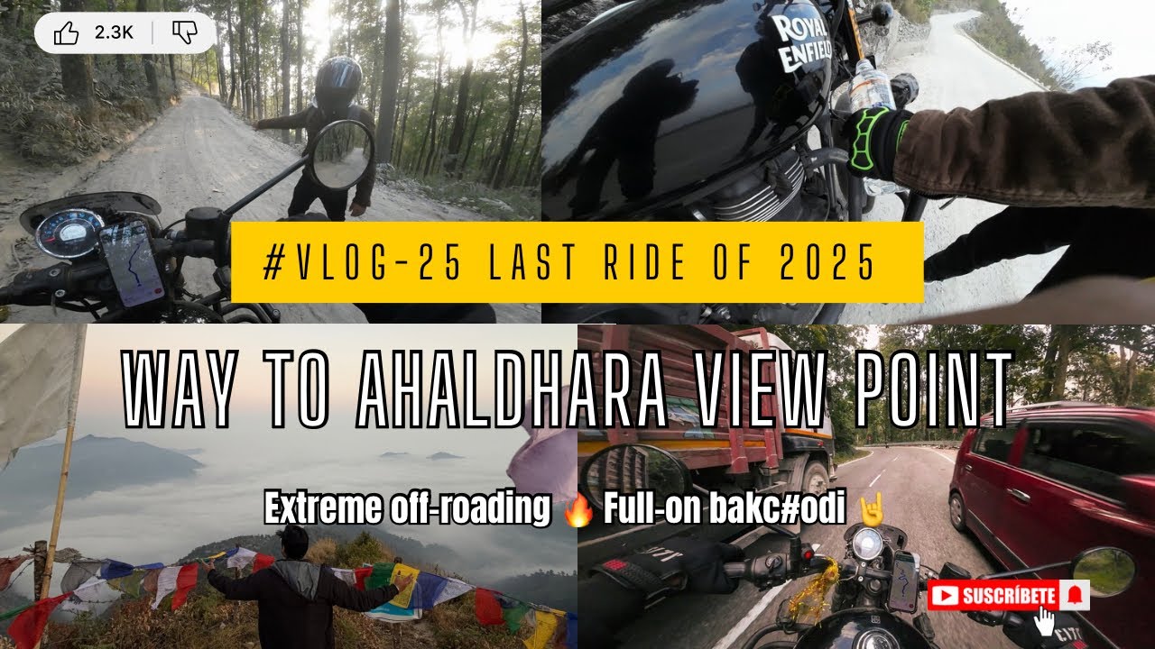 2025 Ka Aakhri Motovlog 🏍️🔥 | Ahaldhara View Point Ride | Bakchodi + Off-Roading