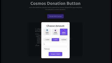 Cosmos Donation Button