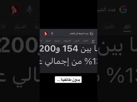 عدد الشيعة والسنة في العالم