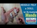 How to Needle Felt Doll Hands with Armature