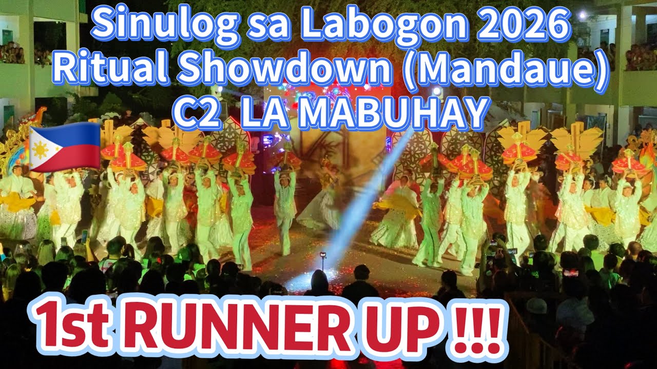 Sinulog sa Labogon 2026 LA MABUHAY 1st RUNNER UP WINNER Ritual Dance Mandaue Cebu | Festival Dance