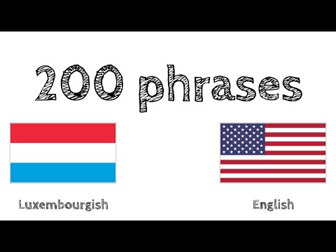 200 वाक्यांश - लक्ज़मबर्ग - अंग्रेज़ी