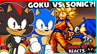 Sonic & Shadow Reacts To GOKU VS SONIC By Studio B Animation!