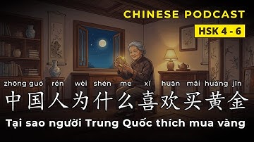 【HSK 4-6】中国人为什么喜欢买黄金 - Tại sao người Trung Quốc thích mua vàng | Chinese Podcast
