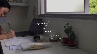 2 hour study with me (with 10 min break) | real time by gutsy studygirl 160,434 views 3 years ago 2 hours, 12 minutes