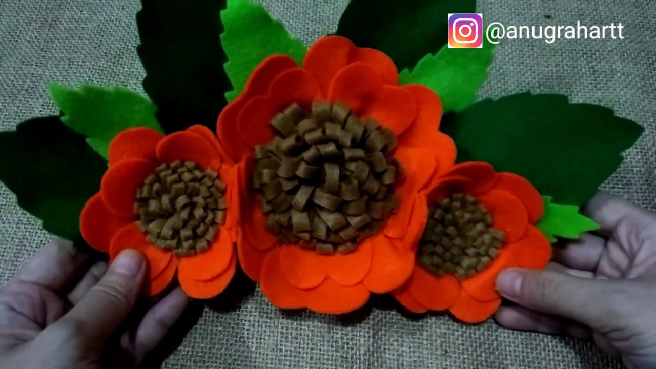 Cara Membuat Pengikat Gorden  Samping Bunga dari  Kain 