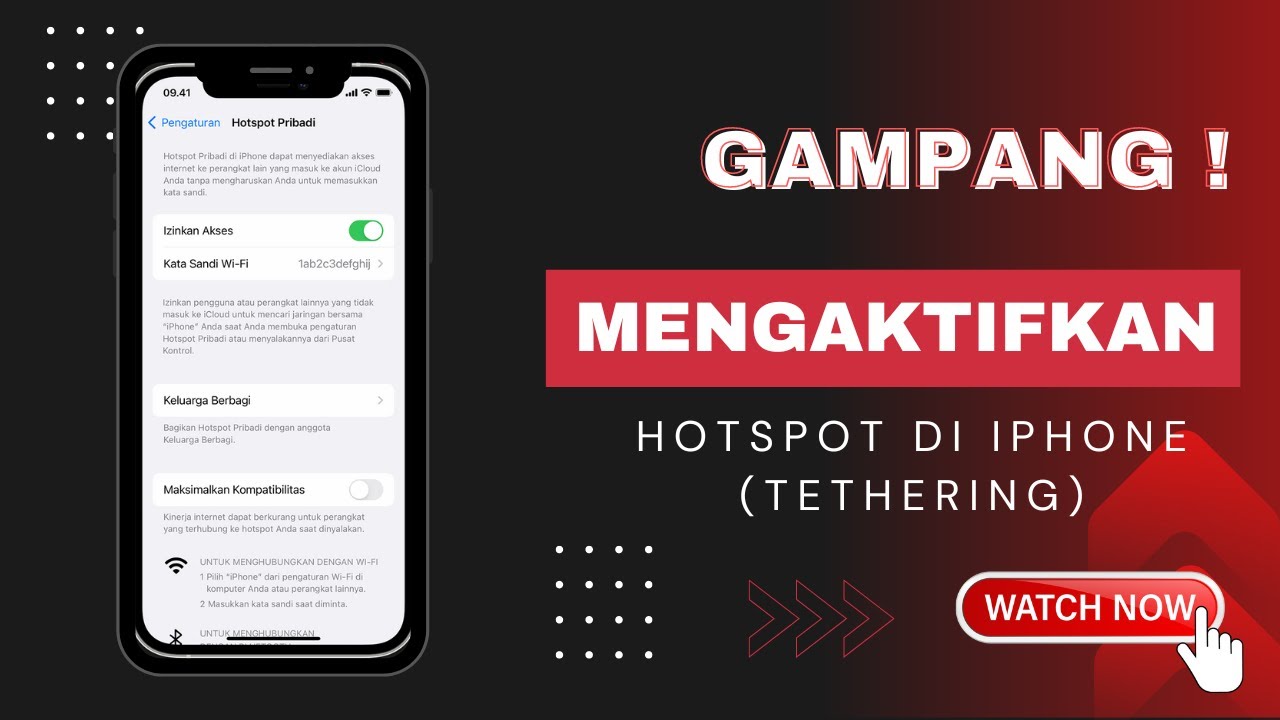 MUDAH! Cara Mengaktifkan Hotspot di iPhone Cara Memunculkan Personal