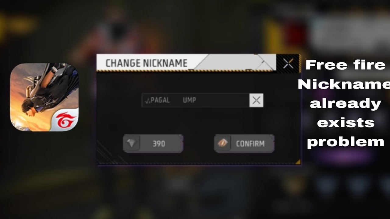 Free Fire Nickname Already Exists Problem Solution YouTube Free Fire Nickname Already Exists Problem Solution YouTube