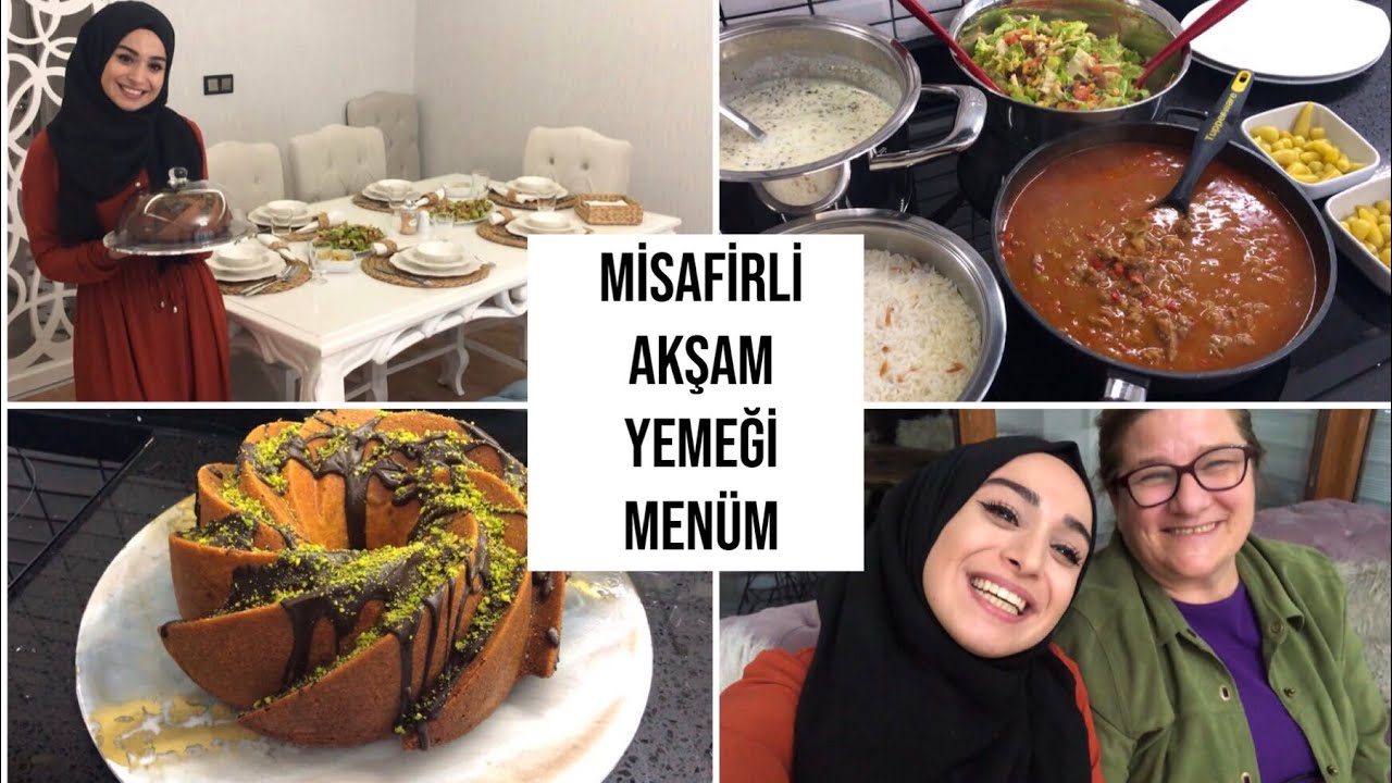 NURTEN ABLAMLAR GELDİ | MİSAFİRLİ AKŞAM YEMEĞİ MENÜMÜZ | YENİ KABIMDA KEK YAPTIM