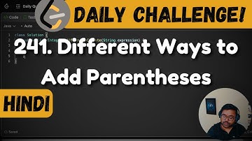 241. Different Ways to Add Parentheses | DP | recursion | Leetcode Daily Challenge | DSA | Java