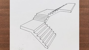 How to Draw Staircase in 2-Point Perspective