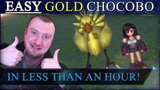 How to QUICKLY get a Gold Chocobo in Final Fantasy 7 | NO RACING!