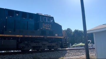 (Run & Gun) CSX L644 Paces Through Chapin SC At 45mph With A Burnt AC44CW At The End On 8/7/2023