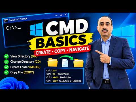 Windows CMD Commands for Beginners Part-1 | Copy files | AIMSPRO
