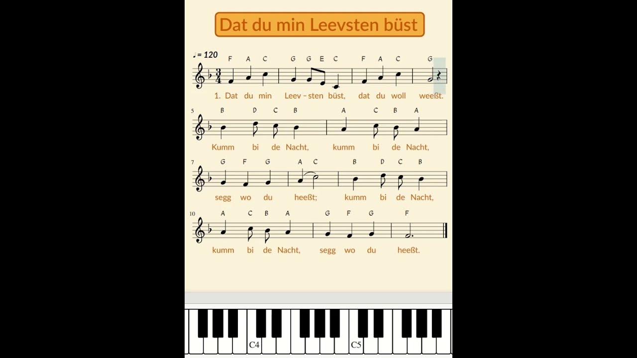 Dat Du Min Leevsten Büst Text Deutsch www.youtube.com