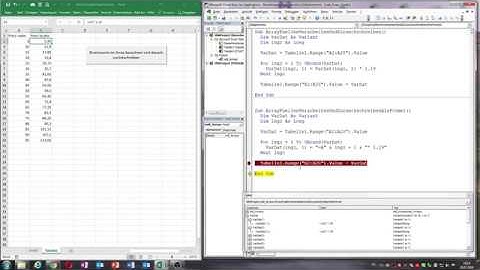 0040. Excel VBA: Rechnen im Array / Formeln im Array / Ubound