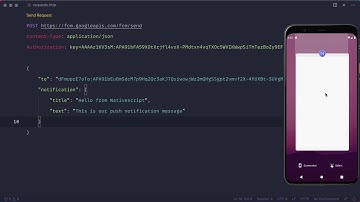 Nativescript Android Push Notifications