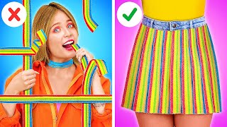 BREAKING 100 RULES IN 24 HOURS || Funny Challenge Sneak Food & Sneak Makeup By 123 GO TRENDS