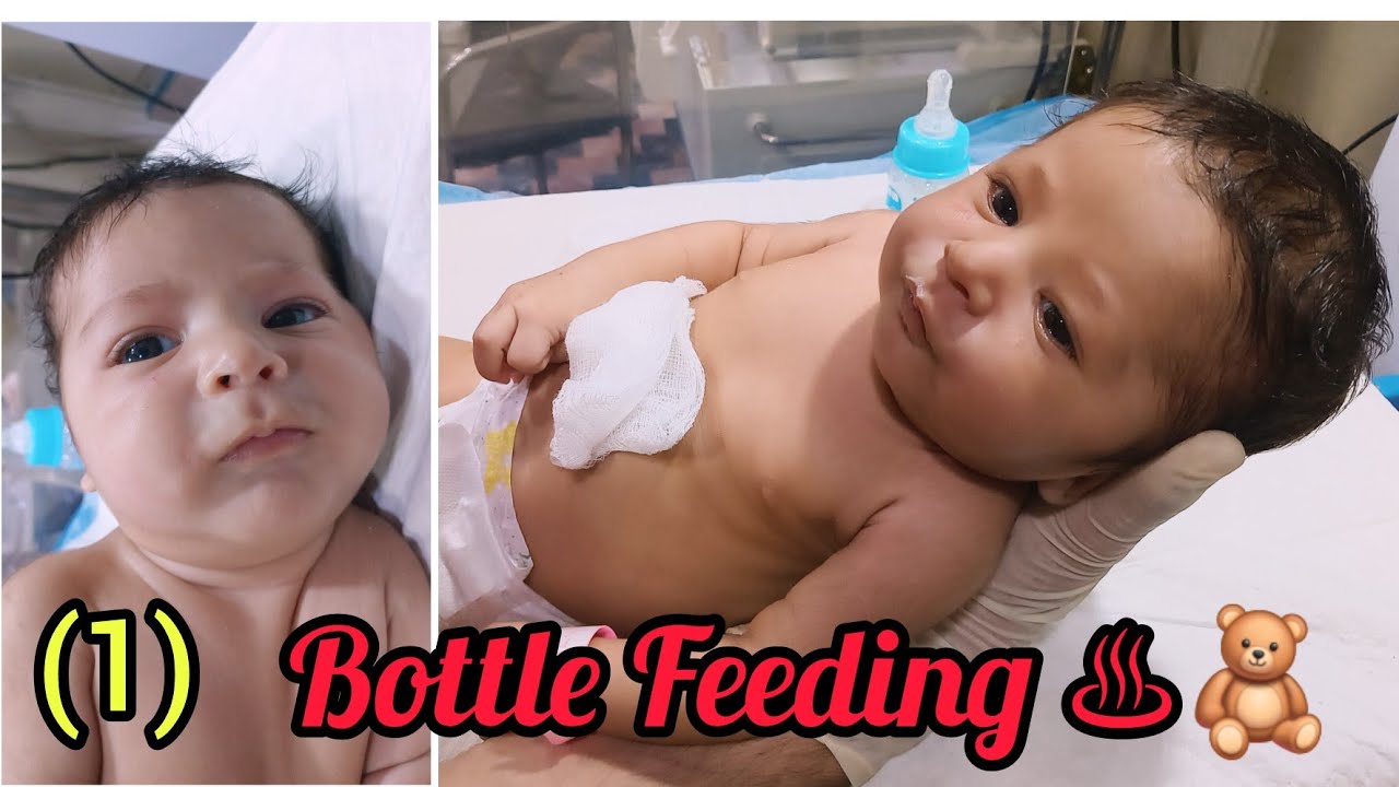 [1] Healthy Baby in NICU Bottle Feeding | Hungry Baby Cute Moment 🍼👶__# DailyUpdate#___(Viral Baby).