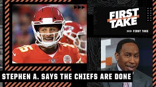'Chiefs are DONE! Their defense is TRASH!' - Stephen A. after KC's loss to the Bills | First Take