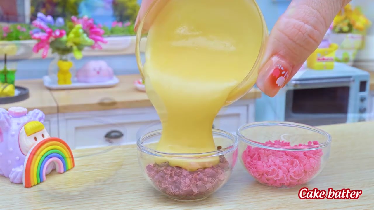 1 Satisfying Mini RAINBOW Skittles vs RAINBOW KitKat  Best Chocolate Cake Decorating   YouTube