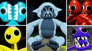 All Monster New White Friends in Customized Rainbow Friends RP Roblox