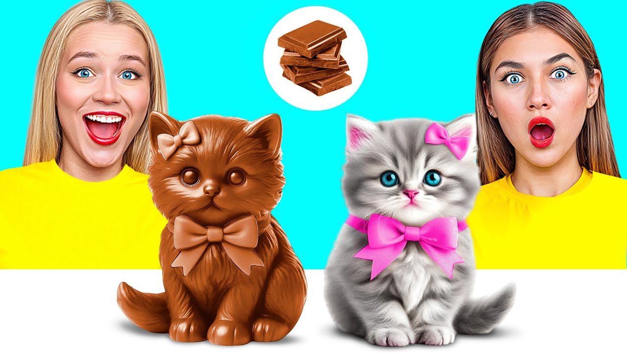 Челлендж. Шоколадная Еда vs Настоящая еда | Вкусные Кухонные Лайфхаки от Multi DO Best