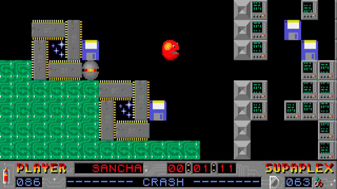 Supaplex (WITH COMMENTS): Level 86 - Crash