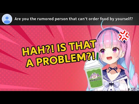 Aqua (Still) Can't Order Food by Herself【ENG SUB】【Hololive】