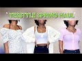 YESSTYLE SPRING TRY ON HAUL 2021 | trendy spring outfits, pastel tops, cardigans, spring dresses
